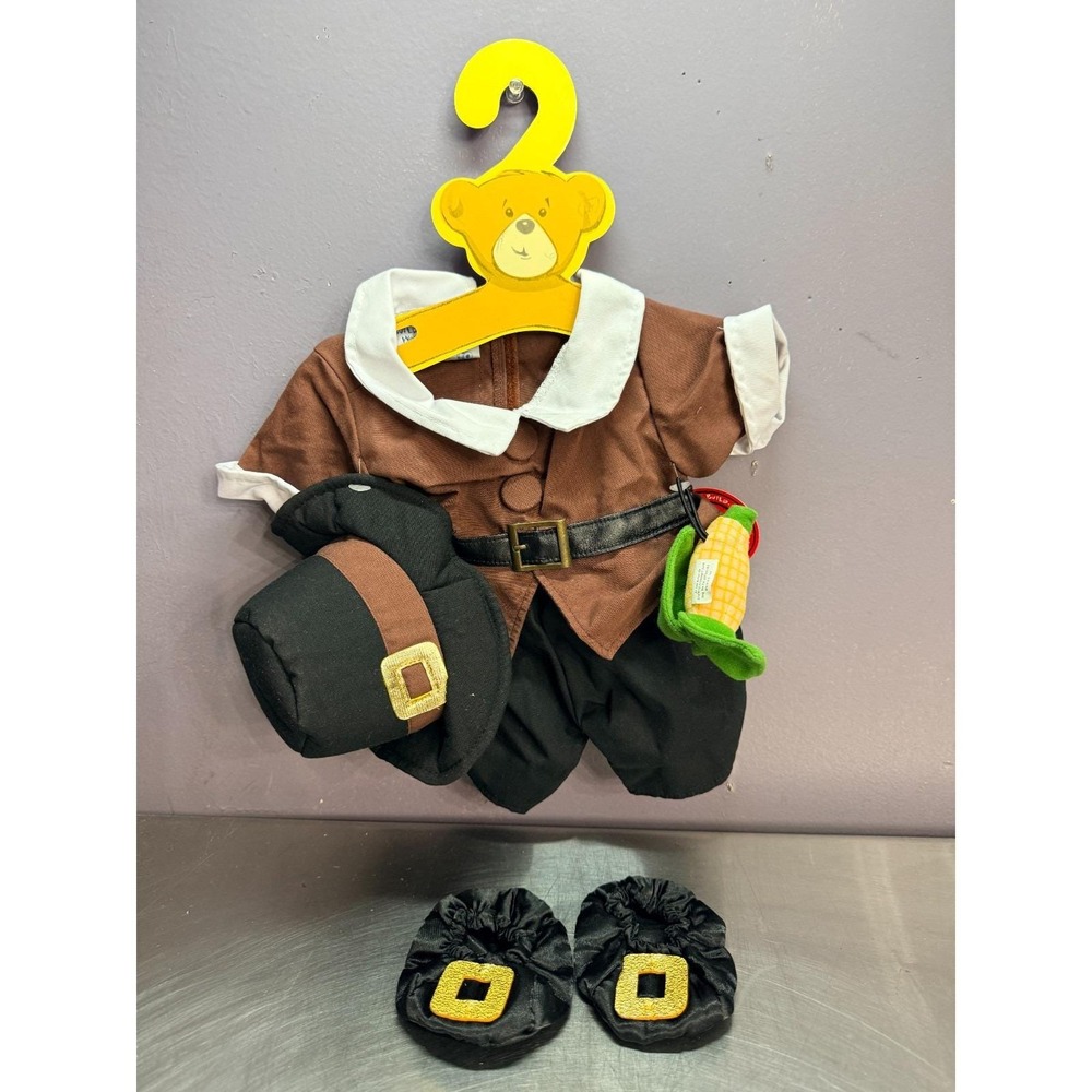 Build A Bear NEW Pilgrim Boy with shoes Outfit